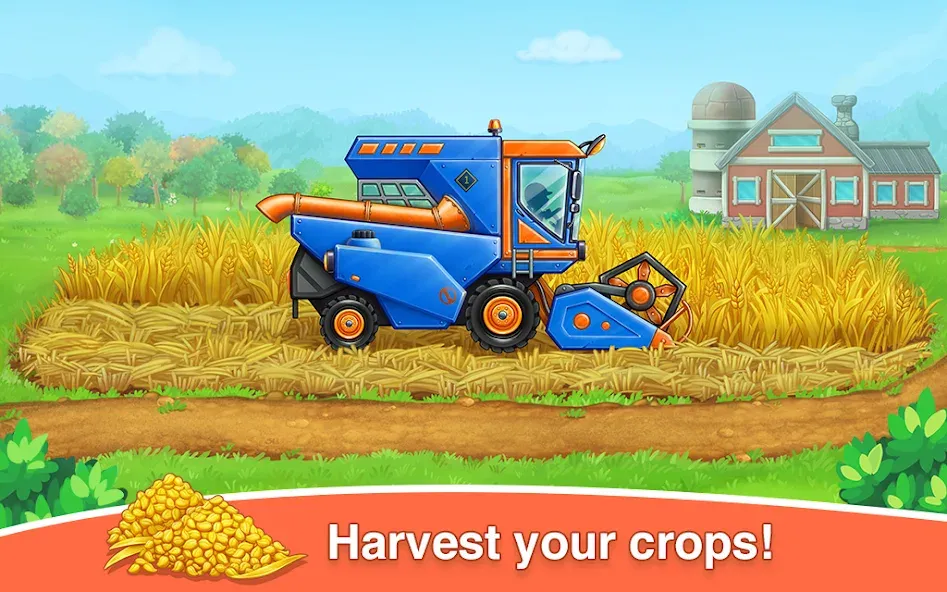Скачать Farm land & Harvest Kids Games — Модификация Без рекламы и все уровни открыты — скриншот 4