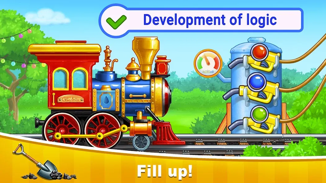 Train Games for Kids: station MOD APK — Все поезда и станции открыты — скриншот 2