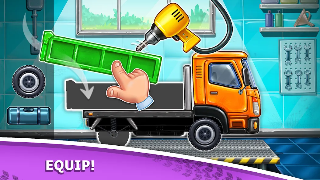 Truck games - build a house на Андроид — Мод Безлимитные деньги и ресурсы — скриншот 1