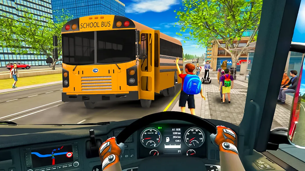School Bus Transport Simulator — Мод: Безлимитные деньги и все автобусы — скриншот 2