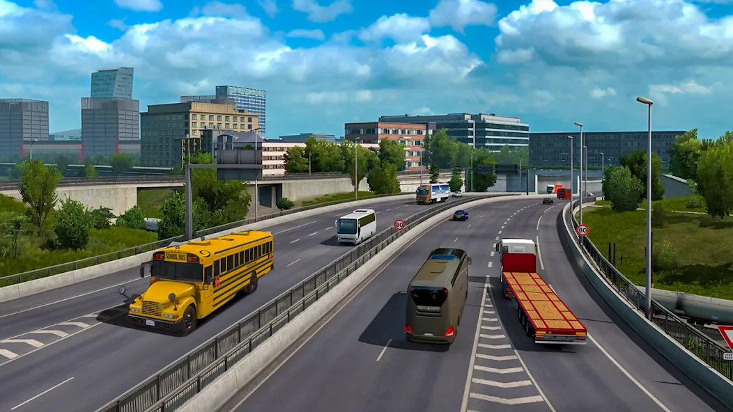 School Bus Transport Simulator — Мод: Безлимитные деньги и все автобусы — скриншот 4