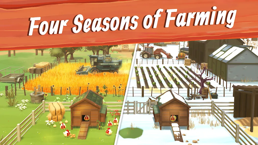 Скачать Big Farm: Mobile Harvest — Безлимитные деньги и ресурсы — скриншот 2