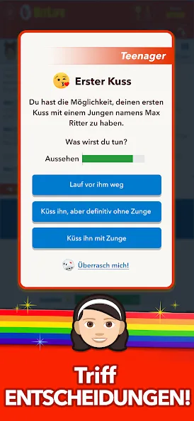 BitLife DE - Lebenssimulation (Мод Безлимитные деньги и премиум функции) — скриншот 2 BitLife DE - Lebenssimulation (Мод Безлимитные деньги и премиум функции) — скриншот 2
