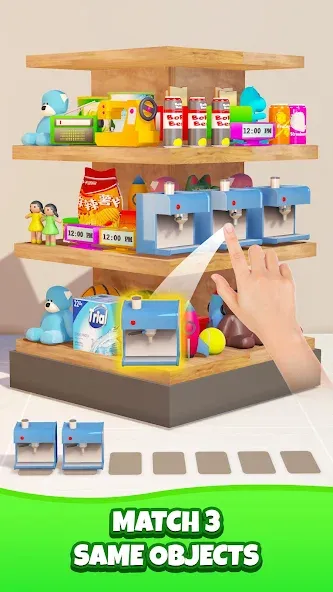 Match Triple Goods 3D — Без рекламы и подсказок — скриншот 3