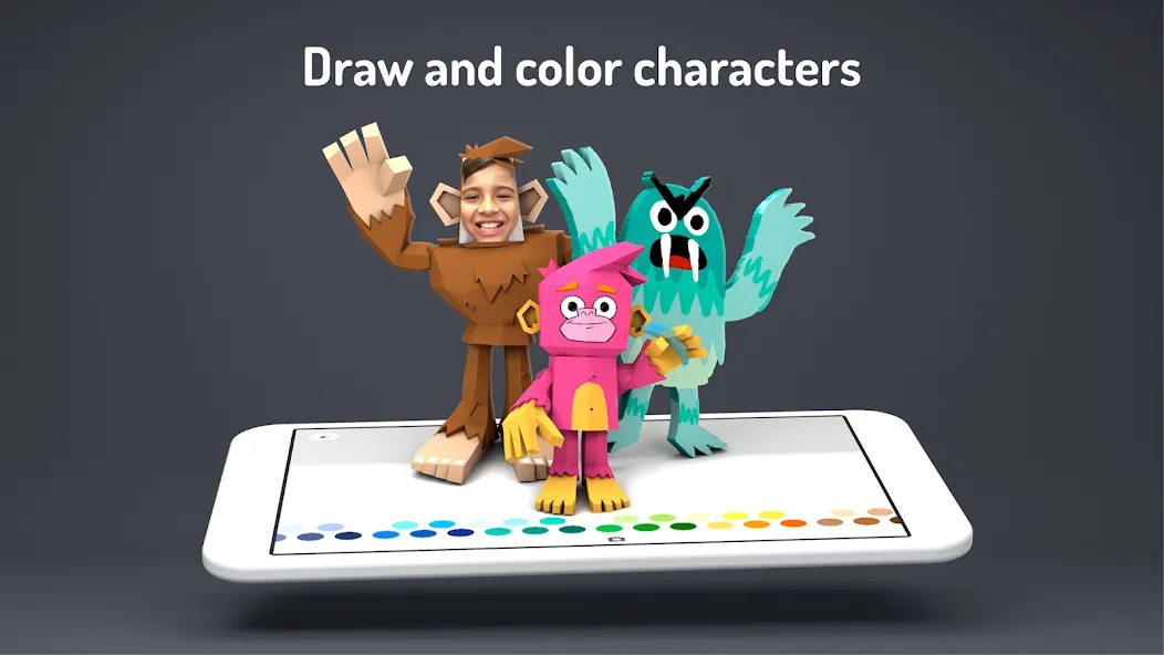 Toontastic 3D на Андроид — Все персонажи и сцены открыты — скриншот 4