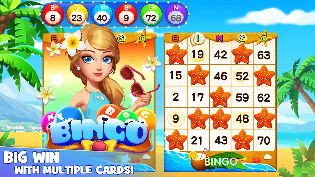 Скачать Bingo Lucky: Play Bingo Games MOD APK — Безлимитные монеты и бонусы — скриншот 1