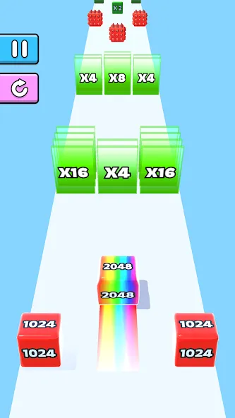 Jelly Run 2048 MOD APK — Безлимитные монеты и все уровни — скриншот 1 Jelly Run 2048 MOD APK — Безлимитные монеты и все уровни — скриншот 1