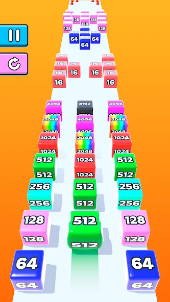 Jelly Run 2048 MOD APK — Безлимитные монеты и все уровни — скриншот 2 Jelly Run 2048 MOD APK — Безлимитные монеты и все уровни — скриншот 2