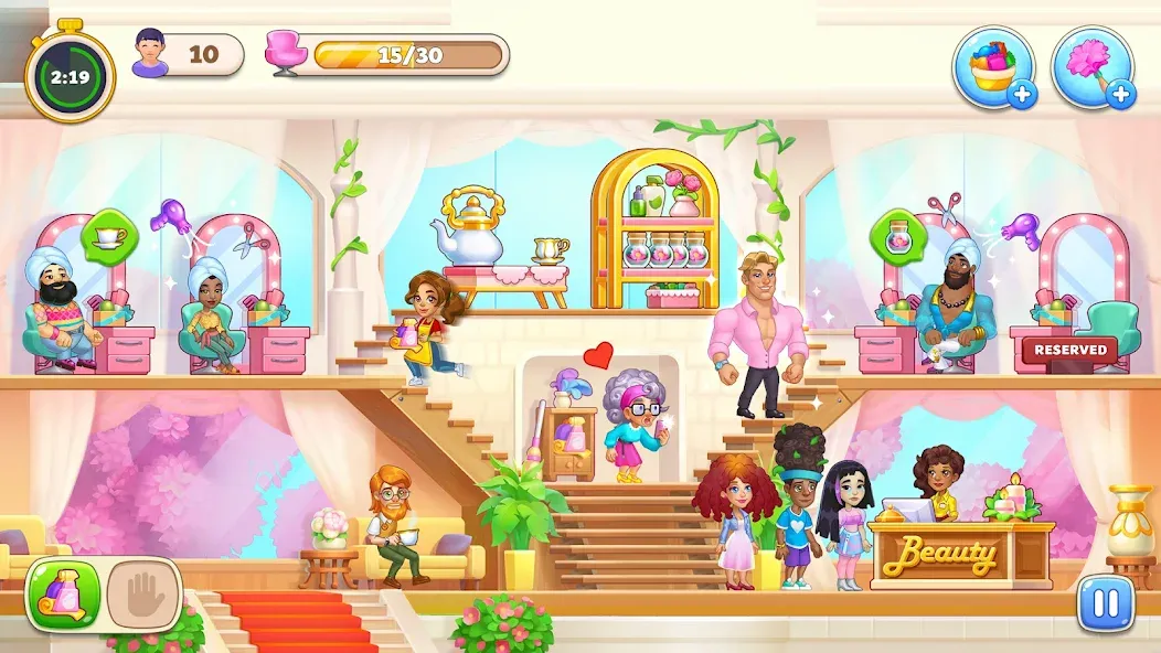 Makeover Salon: Beauty Mania — Безлимитные деньги и все предметы — скриншот 2