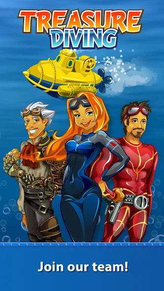 Treasure Diving — Безлимитные сокровища и кислород — скриншот 1