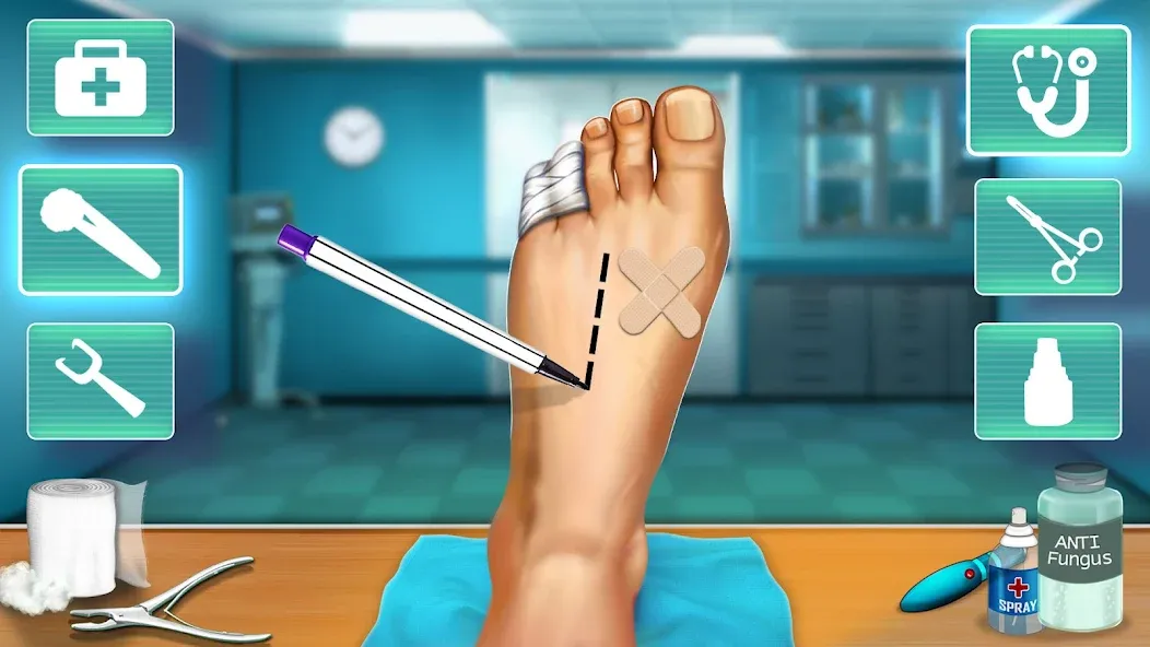 Скачать Hospital Surgeon: Doctor Game на телефон — Безлимитные деньги и все операции открыты — скриншот 1
