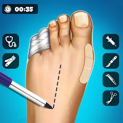 Скачать Hospital Surgeon: Doctor Game на телефон — Безлимитные деньги и все операции открыты