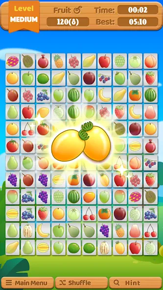 Fruit Connect MOD APK на Android — Много жизней и подсказок — скриншот 3