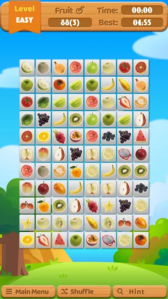 Fruit Connect MOD APK на Android — Много жизней и подсказок — скриншот 4