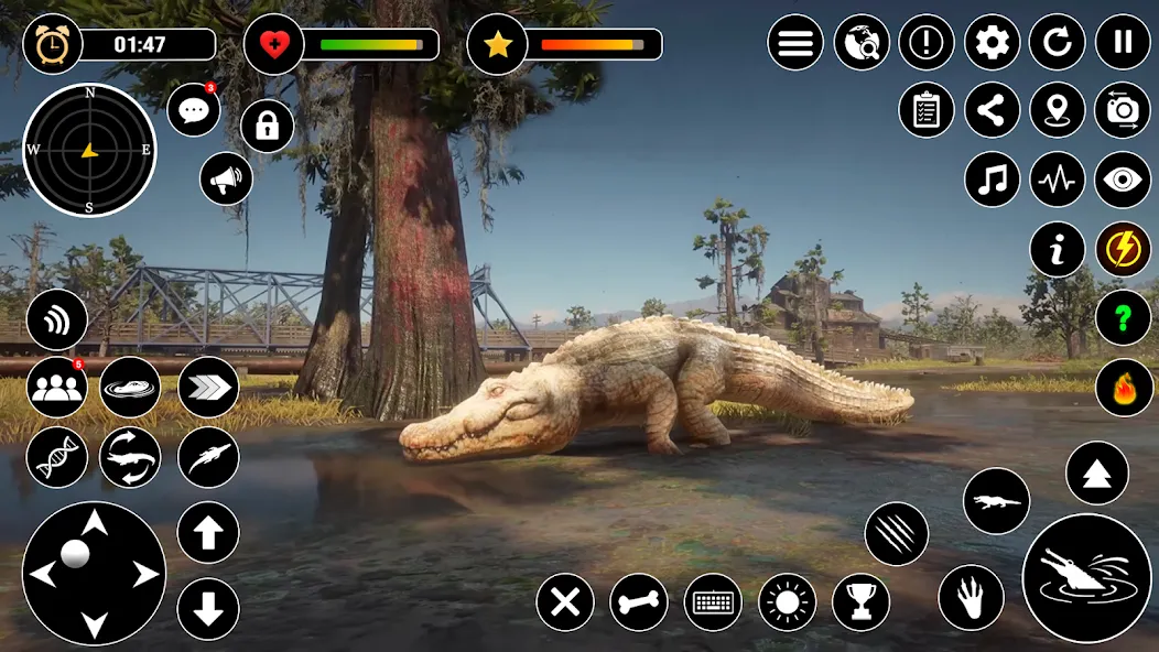 Скачать Animal Crocodile Attack Sim на Android — Много денег и без рекламы — скриншот 4