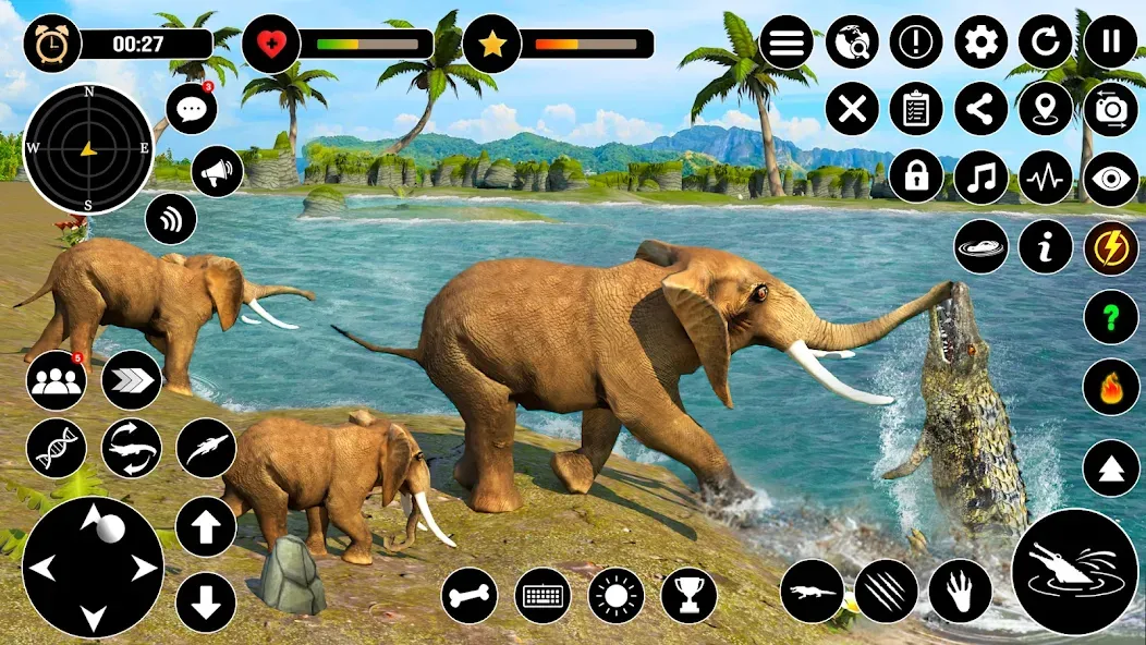 Скачать Animal Crocodile Attack Sim на Android — Много денег и без рекламы — скриншот 5