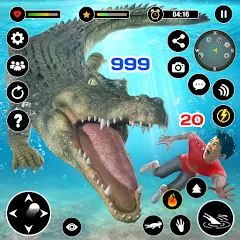 Скачать Animal Crocodile Attack Sim на Android — Много денег и без рекламы