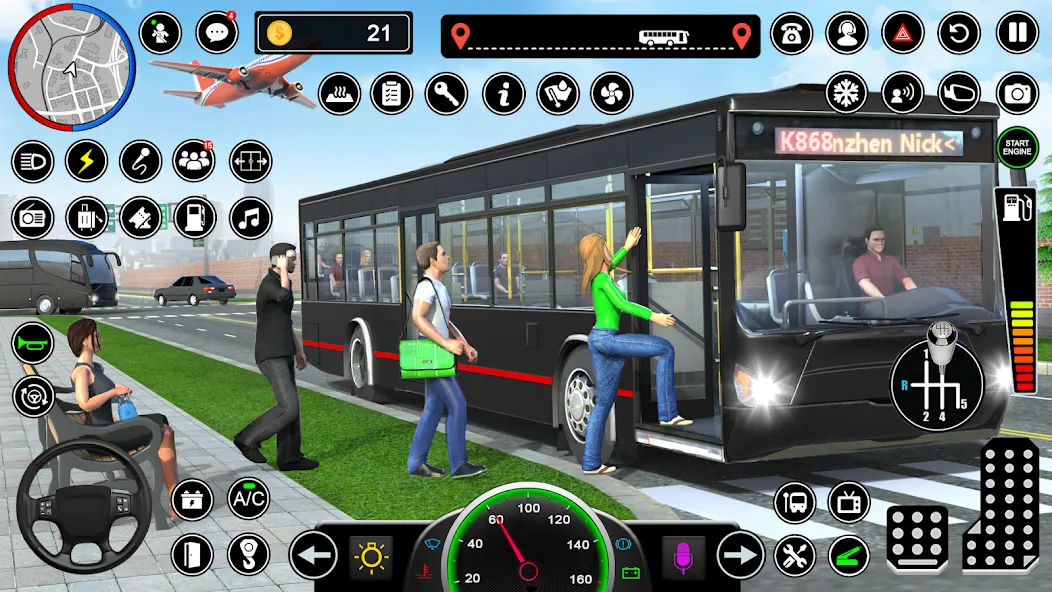 Скачать Bus Simulator - Driving Games на телефон — Безлимитные деньги и топливо — скриншот 2