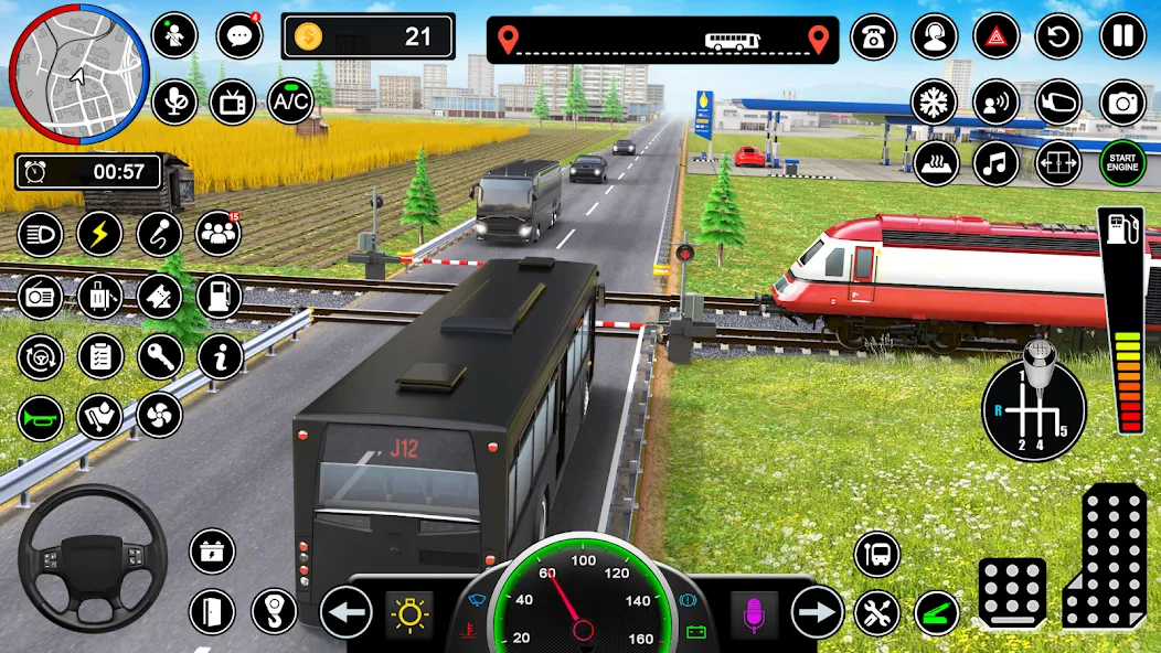 Скачать Bus Simulator - Driving Games на телефон — Безлимитные деньги и топливо — скриншот 4