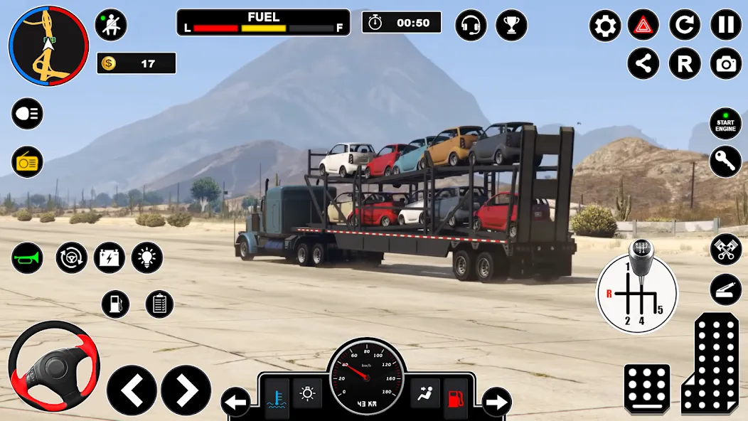 Скачать Car Transport - Truck Games 3D (Мод: Безлимитные деньги и топливо) на Андроид — скриншот 2