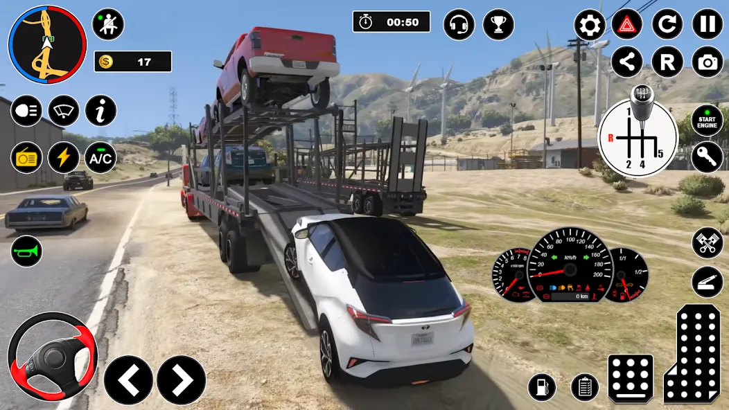 Скачать Car Transport - Truck Games 3D (Мод: Безлимитные деньги и топливо) на Андроид — скриншот 3