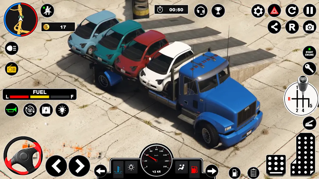 Скачать Car Transport - Truck Games 3D (Мод: Безлимитные деньги и топливо) на Андроид — скриншот 4