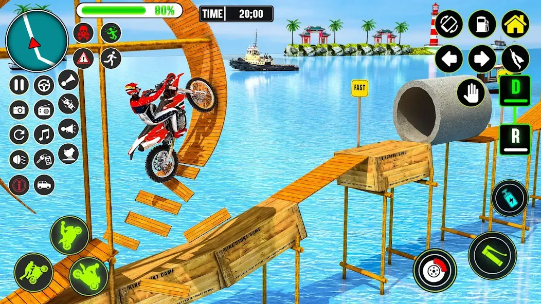 Скачать GT Bike Racing Game Moto Stunt MOD APK — Безлимитные деньги и все мотоциклы открыты — скриншот 2