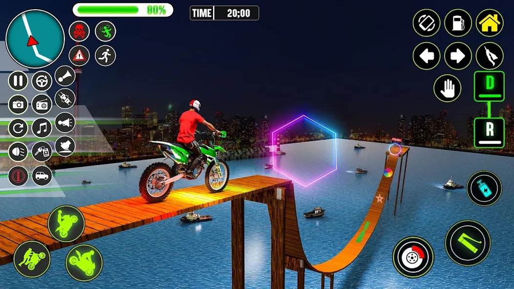 Скачать GT Bike Racing Game Moto Stunt MOD APK — Безлимитные деньги и все мотоциклы открыты — скриншот 4
