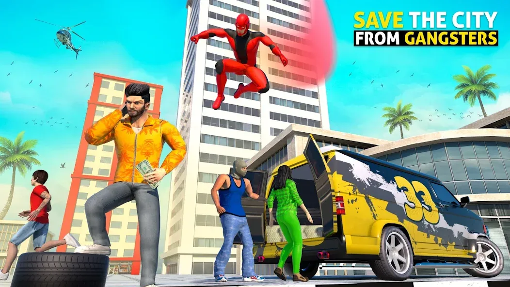 Rope Hero: Speed Hero Games — Взломанная версия (Безлимитные деньги и суперскорость) — скриншот 4