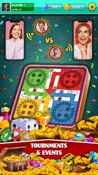 Скачать Multiplayer Dice Ludo Games на Андроид — Безлимитные монеты и всё открыто — скриншот 3 Скачать Multiplayer Dice Ludo Games на Андроид — Безлимитные монеты и всё открыто — скриншот 3