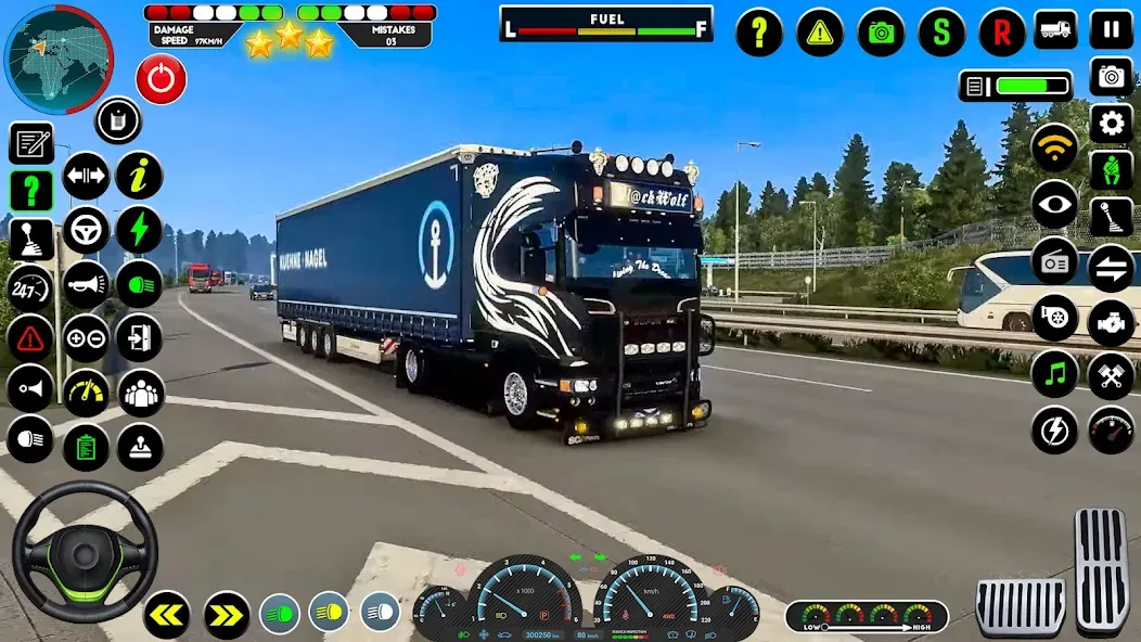 Truck Driving Euro Truck Game (Мод Открыты все грузовики и трассы) — скриншот 4 Truck Driving Euro Truck Game (Мод Открыты все грузовики и трассы) — скриншот 4