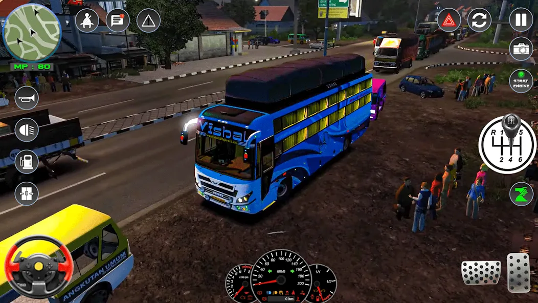 Скачать взломанную City Bus Driving: Bus Games 3D — Безлимитные деньги и все автобусы открыты — скриншот 1