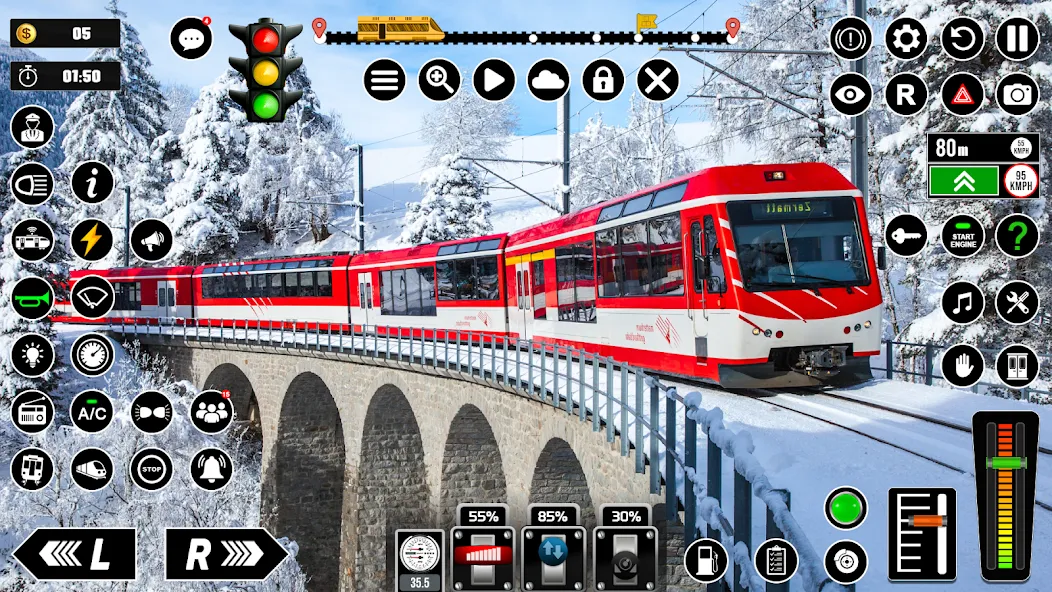 Скачать Railway Train Simulator Games MOD APK — Безлимитные деньги и все поезда открыты — скриншот 2