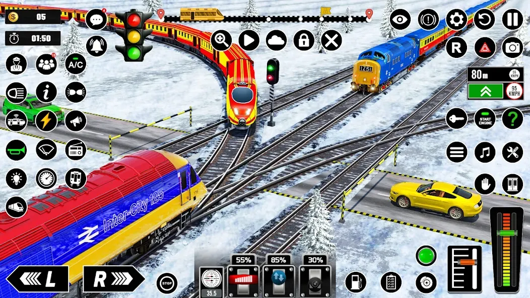 Скачать Railway Train Simulator Games MOD APK — Безлимитные деньги и все поезда открыты — скриншот 3