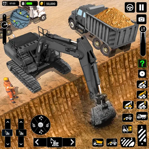 Snow Offroad Construction Game на Андроид — Безлимитные деньги и топливо — скриншот 1 Snow Offroad Construction Game на Андроид — Безлимитные деньги и топливо — скриншот 1