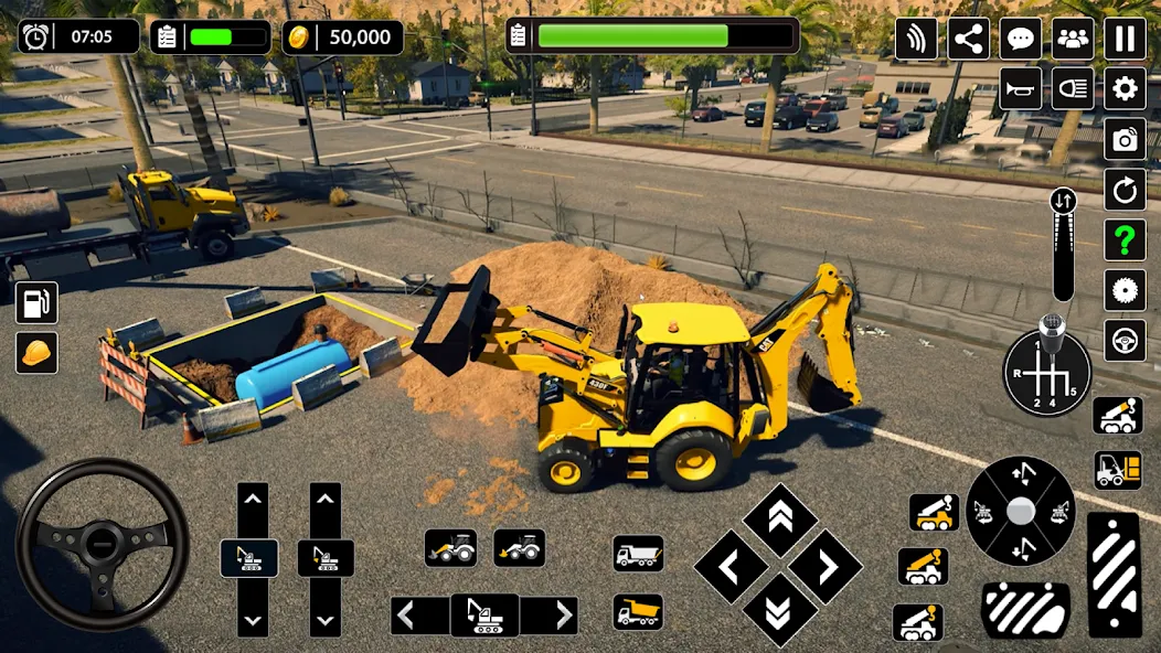Snow Offroad Construction Game на Андроид — Безлимитные деньги и топливо — скриншот 3 Snow Offroad Construction Game на Андроид — Безлимитные деньги и топливо — скриншот 3