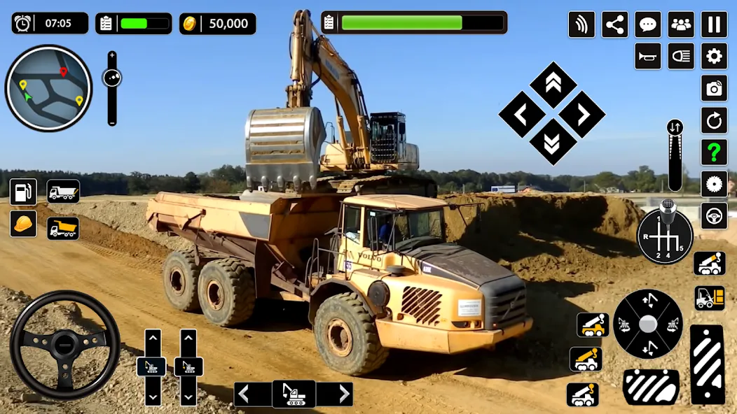 Snow Offroad Construction Game на Андроид — Безлимитные деньги и топливо — скриншот 5 Snow Offroad Construction Game на Андроид — Безлимитные деньги и топливо — скриншот 5