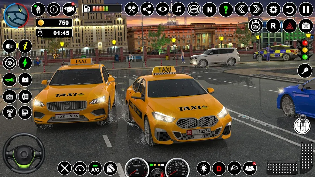 Скачать Russian Taxi Driving Simulator MOD APK — Безлимитные деньги и все машины открыты — скриншот 5