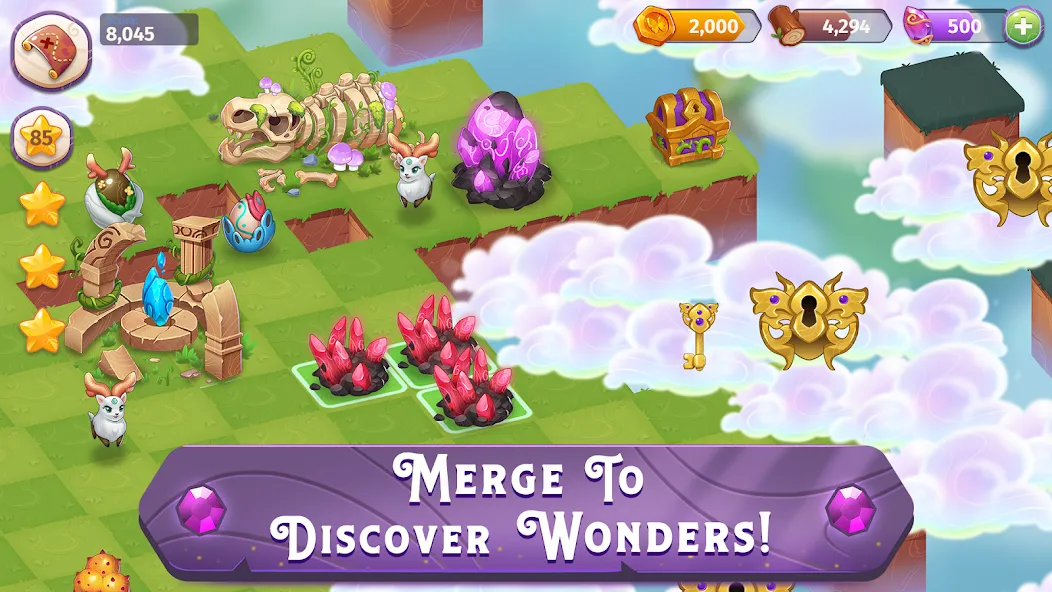 Merge Magic! MOD — Безлимитные ресурсы и открыты все уровни на Андроид — скриншот 1