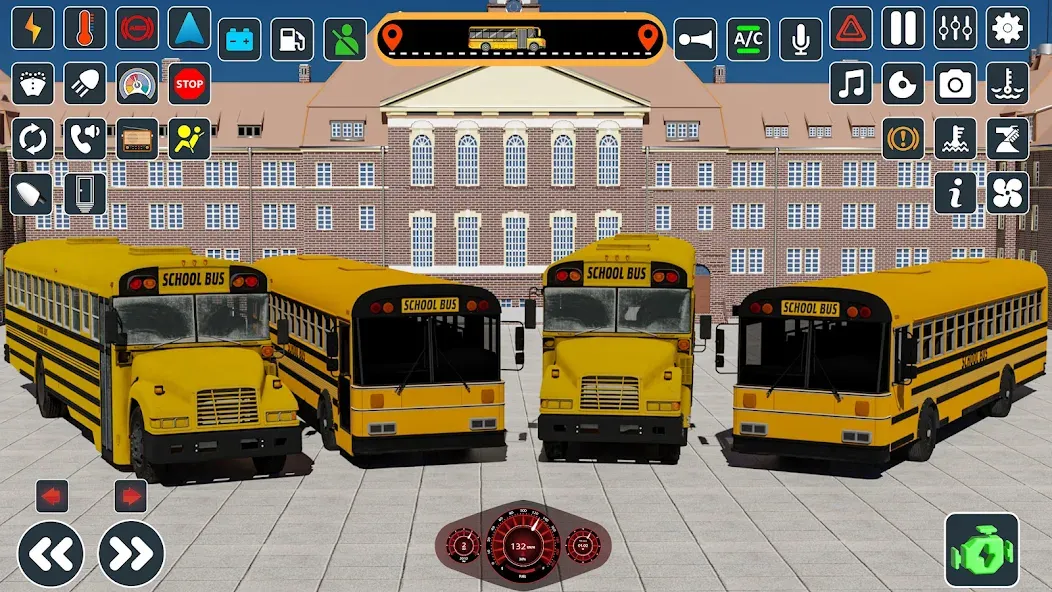 Скачать School Bus 3d : City Bus Games — Модификация Безлимитные деньги и все автобусы — скриншот 1