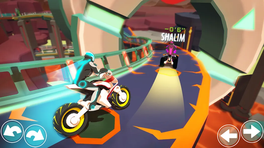 Скачать взломанную Gravity Rider: Space Bike Race — Безлимитные деньги и топливо — скриншот 4