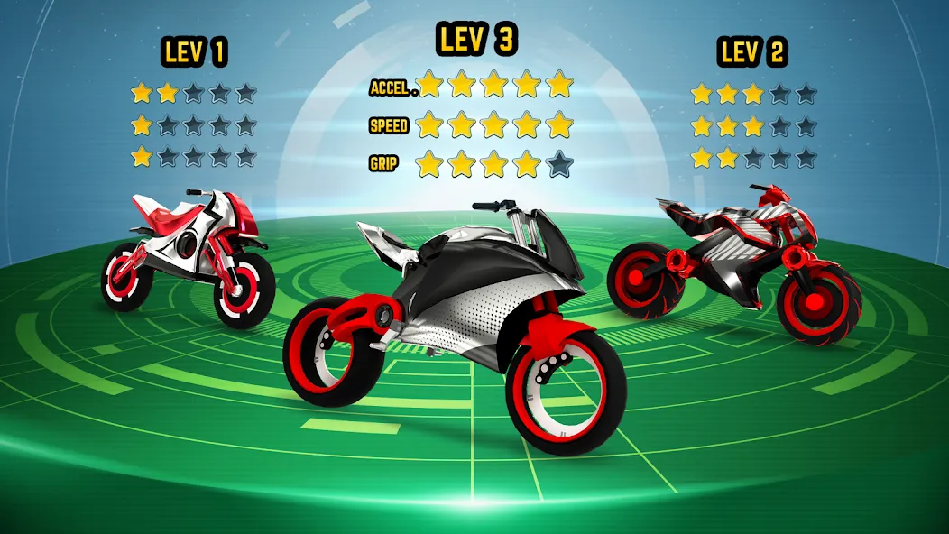 Скачать взломанную Gravity Rider: Space Bike Race — Безлимитные деньги и топливо — скриншот 5