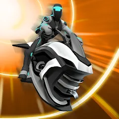 Скачать взломанную Gravity Rider: Space Bike Race — Безлимитные деньги и топливо