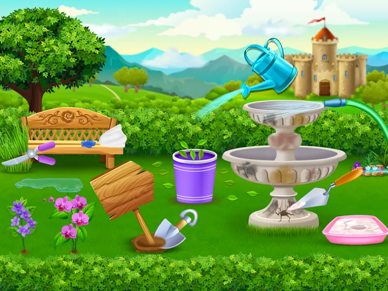 Princess house cleaning advent — Безлимитные монеты и все комнаты открыты — скриншот 3 Princess house cleaning advent — Безлимитные монеты и все комнаты открыты — скриншот 3