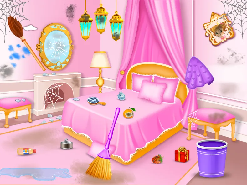 Princess house cleaning advent — Безлимитные монеты и все комнаты открыты — скриншот 4 Princess house cleaning advent — Безлимитные монеты и все комнаты открыты — скриншот 4
