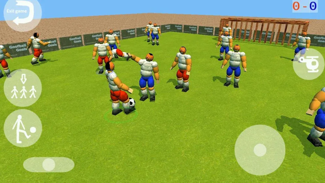 Скачать взломанную Goofball Goals Soccer Game 3D — Безлимитные деньги и все мячи — скриншот 1
