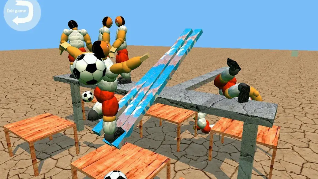 Скачать взломанную Goofball Goals Soccer Game 3D — Безлимитные деньги и все мячи — скриншот 5