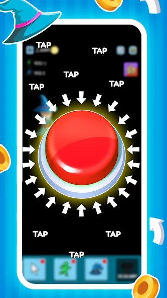 Скачать Green button: Press the Button — Последняя версия (Без рекламы и бесконечные нажатия) — скриншот 1