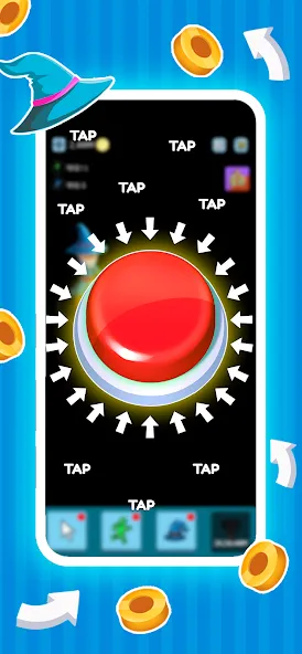 Скачать Green button: Press the Button — Последняя версия (Без рекламы и бесконечные нажатия) — скриншот 4