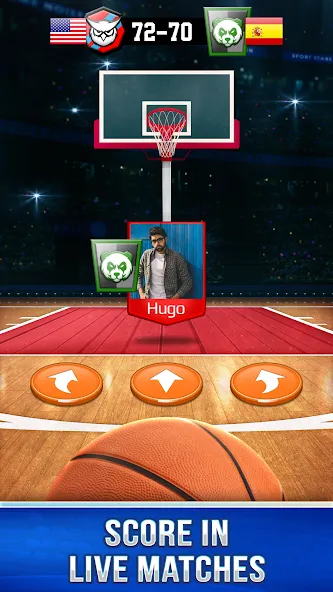Basketball Rivals: Sports Game — Безлимитные деньги и энергия — скриншот 1